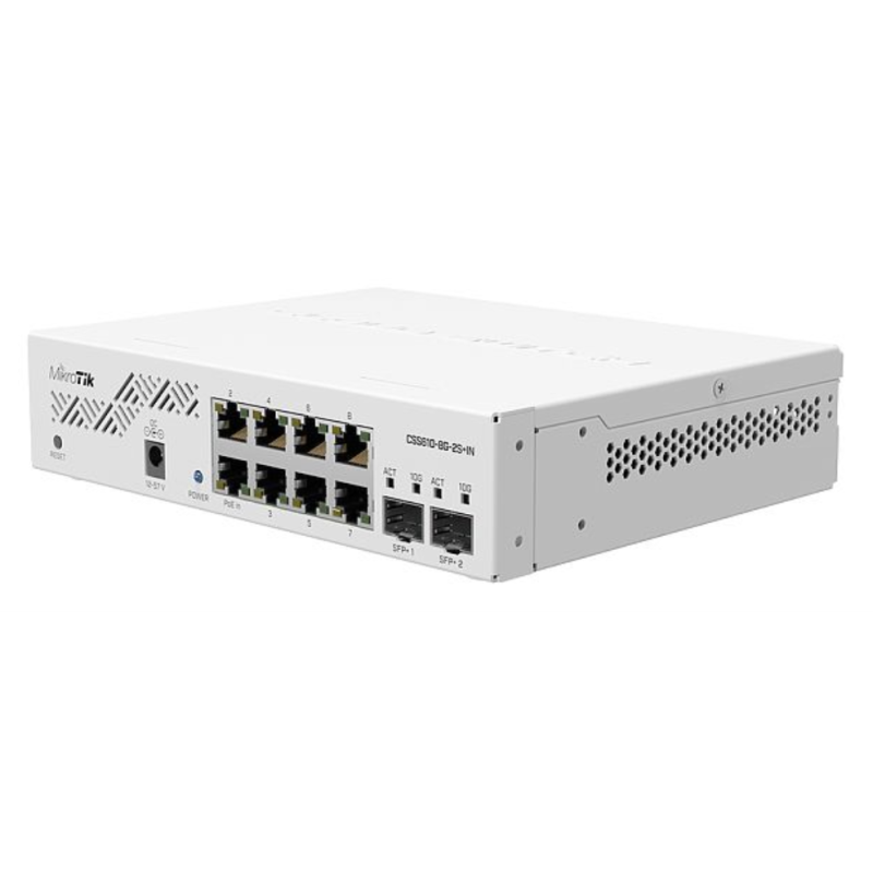 SWITCH MIKROTIK CSS610 8G 2SIN