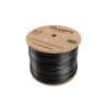BOBINA CAT6 LANBERG OUTDOOR FTP RJ45 COBRE GEL FILLED FLUKE AWG24 305M NEGRO