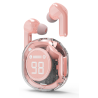 AURICULARES GEMBIRD TWST 01 PK TRANSPARENTES ROSA BT
