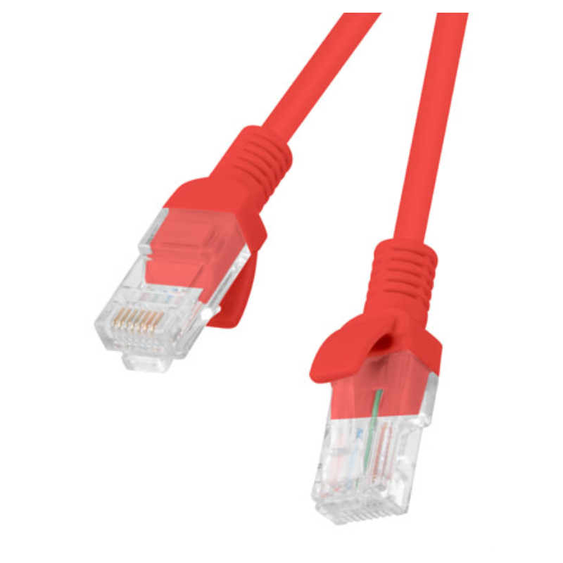 CABLE RED LANBERG CAT5E UTP 5M ROJO FLUKE PASSED