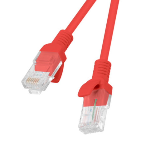 CABLE RED LANBERG CAT5E UTP 5M ROJO FLUKE PASSED