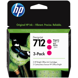 TINTA HP 712 MAGENTA PACK 3