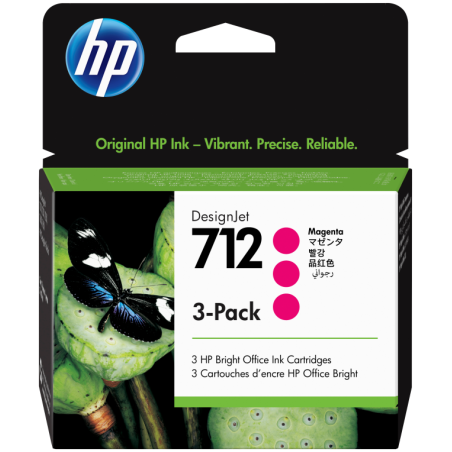 TINTA HP 712 MAGENTA PACK 3