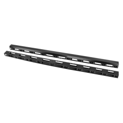 PANEL ORGANIZADOR DE CABLES VERTICAL RACK 19 47U SUELO NEGRO 2 PIEZAS