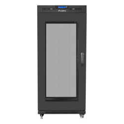 ARMARIO LANBERG RACK 19 15U 800X1000 FLAT PACK NEGRO PUERTA MALLA CON LCD