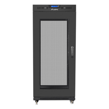 ARMARIO LANBERG RACK 19 15U 800X1000 FLAT PACK NEGRO PUERTA MALLA CON LCD