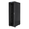 ARMARIO LANBERG RACK 19 42U 800X1200 FLAT PACK NEGRO PUERTA CRISTAL CON LCD