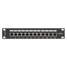 PATCH PANEL LANBERG 12 PUERTOS 1U 10 CAT5E BLINDADO NEGRO