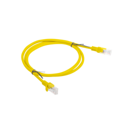 CABLE RED LANBERG LATIGUILLO CAT6 UTP 1M AMARILLO FLUKE PASSED