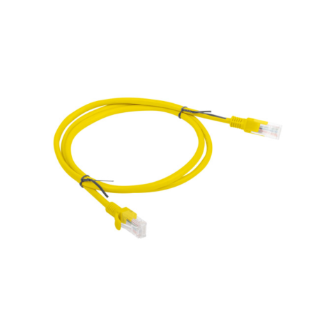 CABLE RED LANBERG LATIGUILLO CAT6 UTP 1M AMARILLO FLUKE PASSED