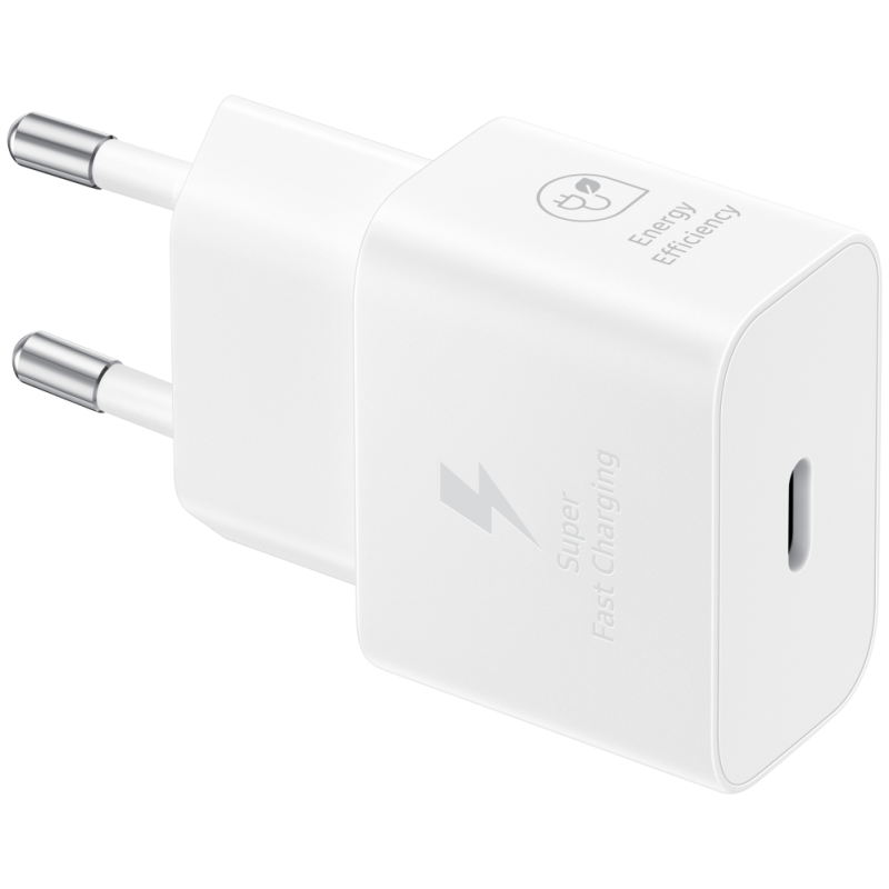 CARGADOR SAMSUNG USB C 25W GAN WHITE SIN CABLE