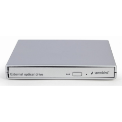 UNIDAD DE DVD USB EXTERNA GEMBIRD PLATA