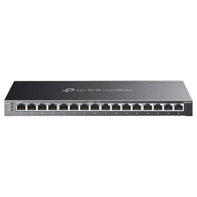 SWITCH TP LINK OMADA TL S2016P SMART 16x1G 8xPOE 120W