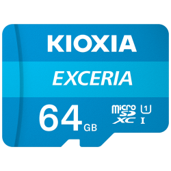 MICRO SD KIOXIA 64GB EXCERIA UHS I C10 R100 CON ADAPTADOR