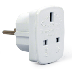 ADAPTADOR ALIMENTACION GEMBIRD CA PARA UK A SCHUKO UE 75A