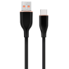 CABLE DE CARGA Y DATOS GEMBIRD USB TIPO C DE SILICONA PREMIUM 15 M NEGRO