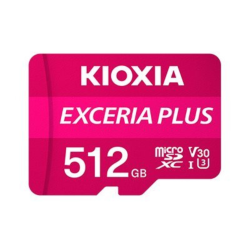 MICRO SD KIOXIA 512GB EXCERIA PLUS UHS I C10 R98 CON ADAPTADOR