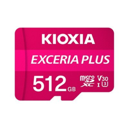 MICRO SD KIOXIA 512GB EXCERIA PLUS UHS I C10 R98 CON ADAPTADOR