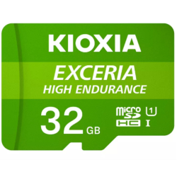 MICRO SD KIOXIA 32GB EXCERIA HIGH ENDURANCE UHS I C10 R98 CON ADAPTADOR