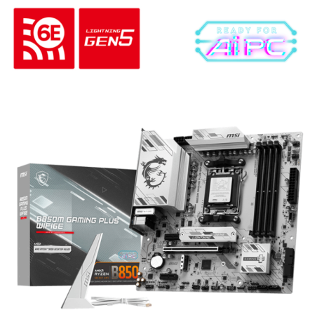 PLACA BASE MSI B850M GAMING PLUS WIFI6E PCI E x16 Gen5 M2 Gen5