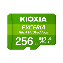 MICRO SD KIOXIA 256GB EXCERIA HIGH ENDURANCE UHS I C10 R98 CON ADAPTADOR