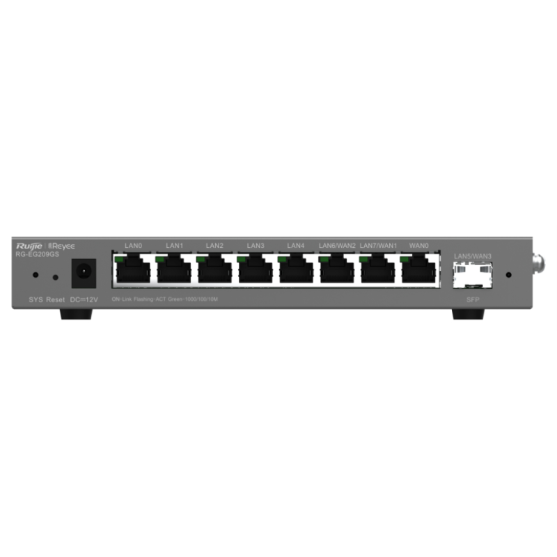 ROUTER RUIJIE REYEE RG EG209GS 9 PORT GIGABIT 1 SFP MULTIWAN ROUTER
