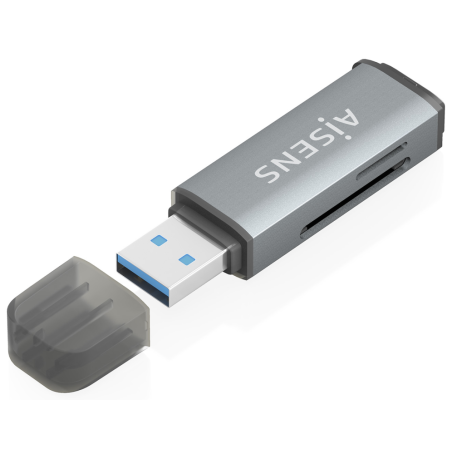 LECTOR TARJETAS AISENS SD MICRO SD MMC RS MMC MMC MICRO USBA GRIS