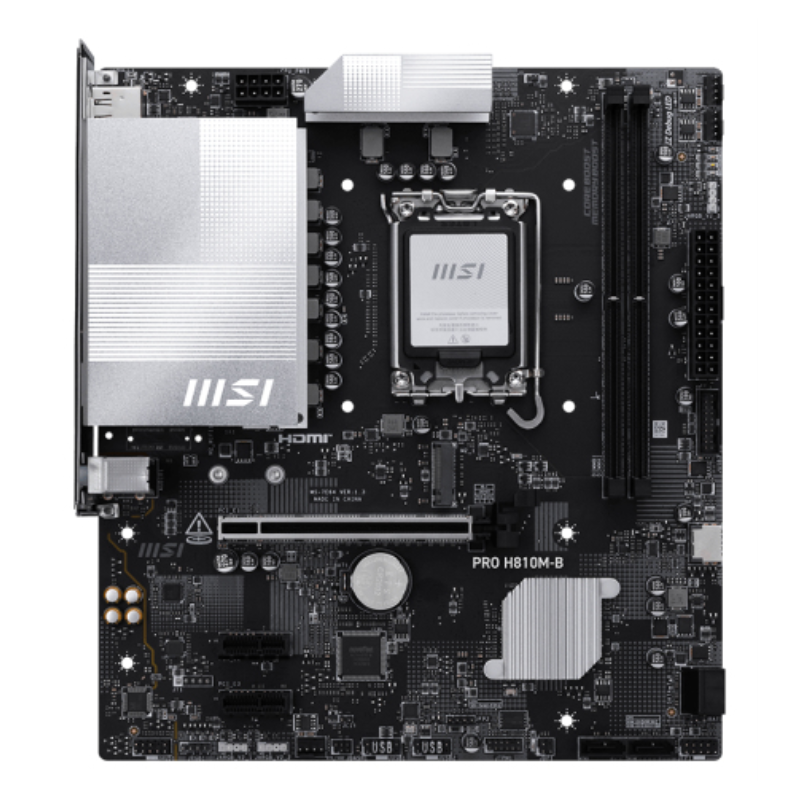 PLACA BASE MSI PRO H810M B 1851 MATX 2XDDR5