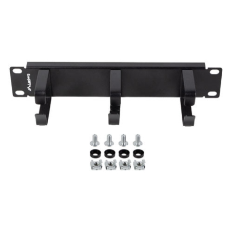 ORGANIZADOR DE CABLES LANBERG 3 ANILLAS 10 1U TIPO B NEGRO