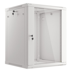 ARMARIO LANBERG MURAL RACK 19 15U 600X600 FLAT PACK GRIS PUERTA CRISTAL