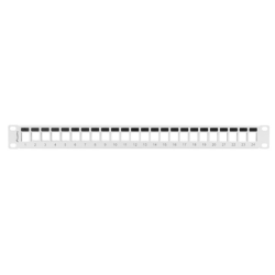 PATCH PANEL LANBERG 24 PUERTOS 1U RACK 19 PARA MODULOS KEYSTONE GRIS