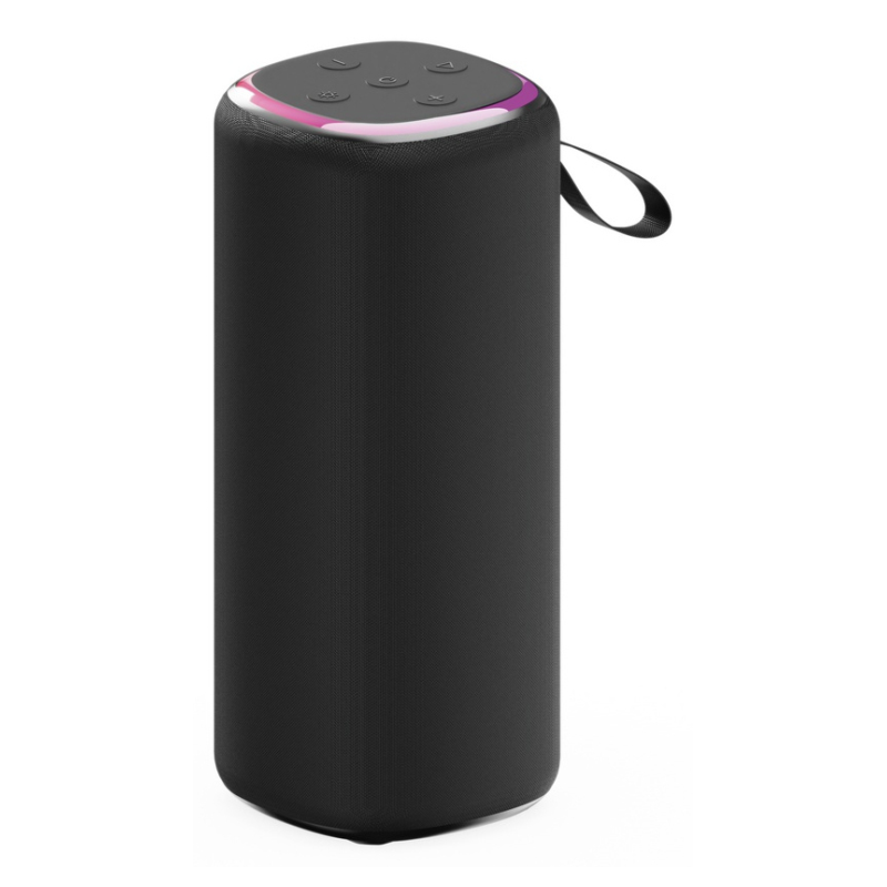 ALTAVOZ PORTATIL GEMBIRD SPK BT LED 08L 10W BT NEGRO LUZ LED