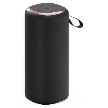 ALTAVOZ PORTATIL GEMBIRD SPK BT LED 08L 10W BT NEGRO LUZ LED