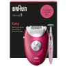 DEPILADORA ELECTRICA BRAUN SILK EPIL 3 SE3 202 RODILLO MASAJE LUZ SMARTLIGHT