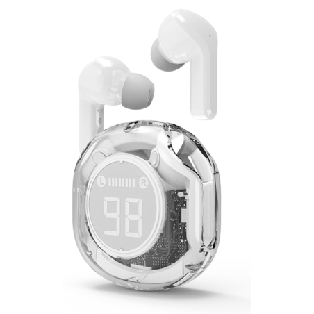 AURICULARES GEMBIRD TWST 01 W TRANSPARENTES BLANCO BT