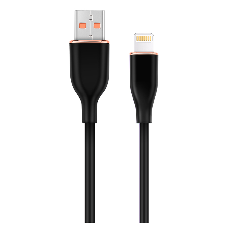 CABLE DE CARGA Y DATOS GEMBIRD DE SILICONA PREMIUM DE 8 CLAVIJAS 15 M NEGRO