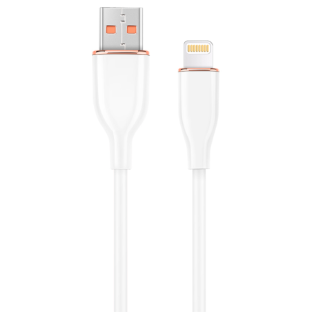 CABLE DE CARGA Y DATOS GEMBIRD DE SILICONA PREMIUM DE 8 CLAVIJAS 15 M BLANCO