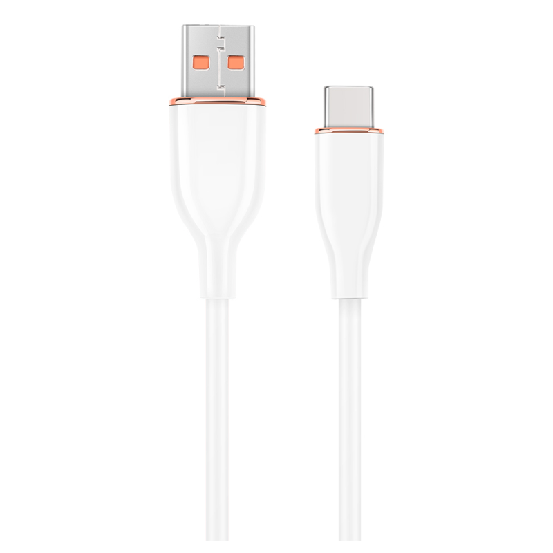 CABLE DE CARGA Y DATOS GEMBIRD USB TIPO C DE SILICONA PREMIUM 15 MBLANCO