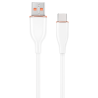 CABLE DE CARGA Y DATOS GEMBIRD USB TIPO C DE SILICONA PREMIUM 15 MBLANCO