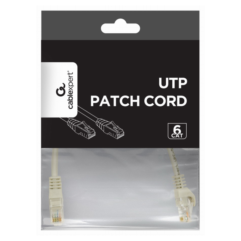 CABLE RED GEMBIRD UTP CAT6 025M COBRE GRIS
