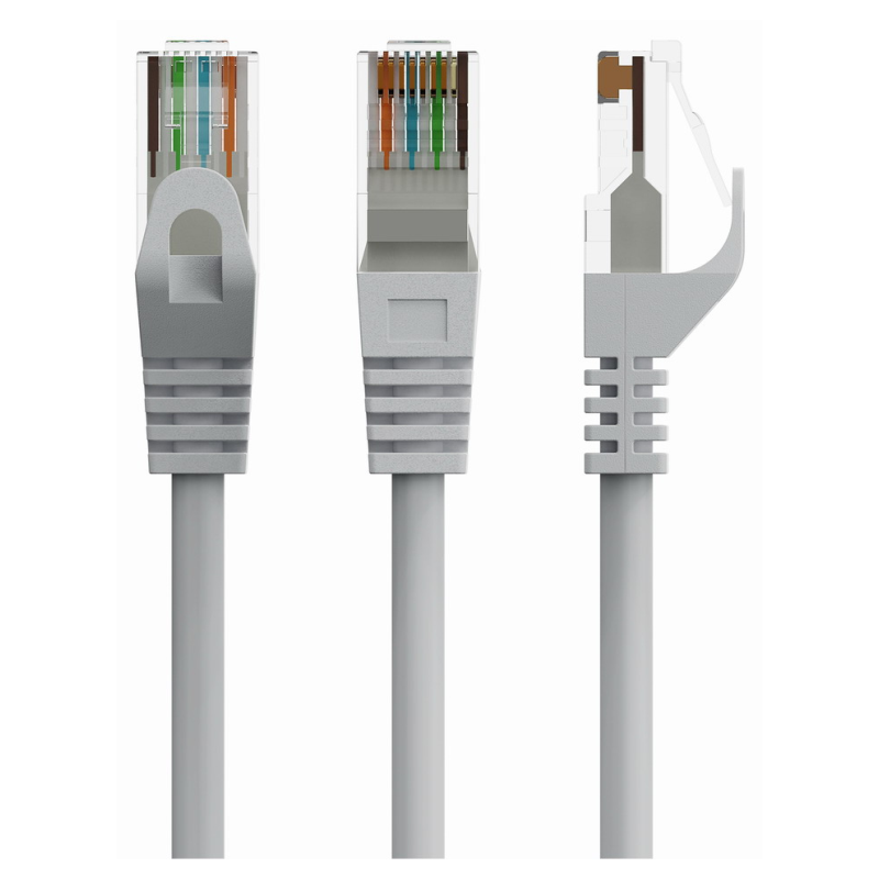 CABLE RED GEMBIRD UTP CAT6 3M COBRE GRIS