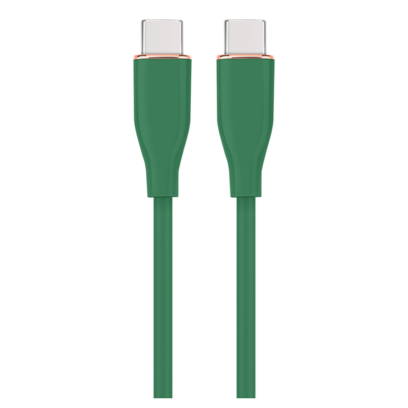 CABLE DE CARGA Y DATOS GEMBIRD PD TIPO C SILICONA ALTA CALIDAD 15M VERDE