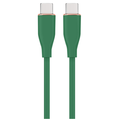 CABLE DE CARGA Y DATOS GEMBIRD PD TIPO C SILICONA ALTA CALIDAD 15M VERDE