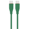 CABLE DE CARGA Y DATOS GEMBIRD PD TIPO C SILICONA ALTA CALIDAD 15M VERDE