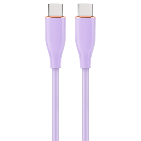 CABLE DE CARGA Y DATOS GEMBIRD PD TIPO C SILICONA ALTA CALIDAD 15M MORADO