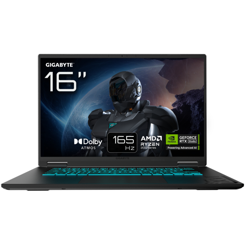 PORTATIL GIGABYTE GAMING A16 3WHK3ES864SD R7 260 32GB 1TB RTX5070 16 FreeDOS
