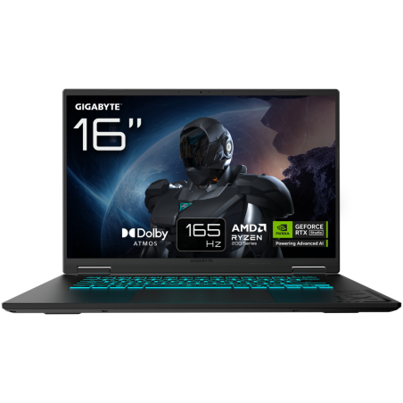 PORTATIL GIGABYTE GAMING A16 3WHK3ES864SD R7 260 32GB 1TB RTX5070 16 FreeDOS