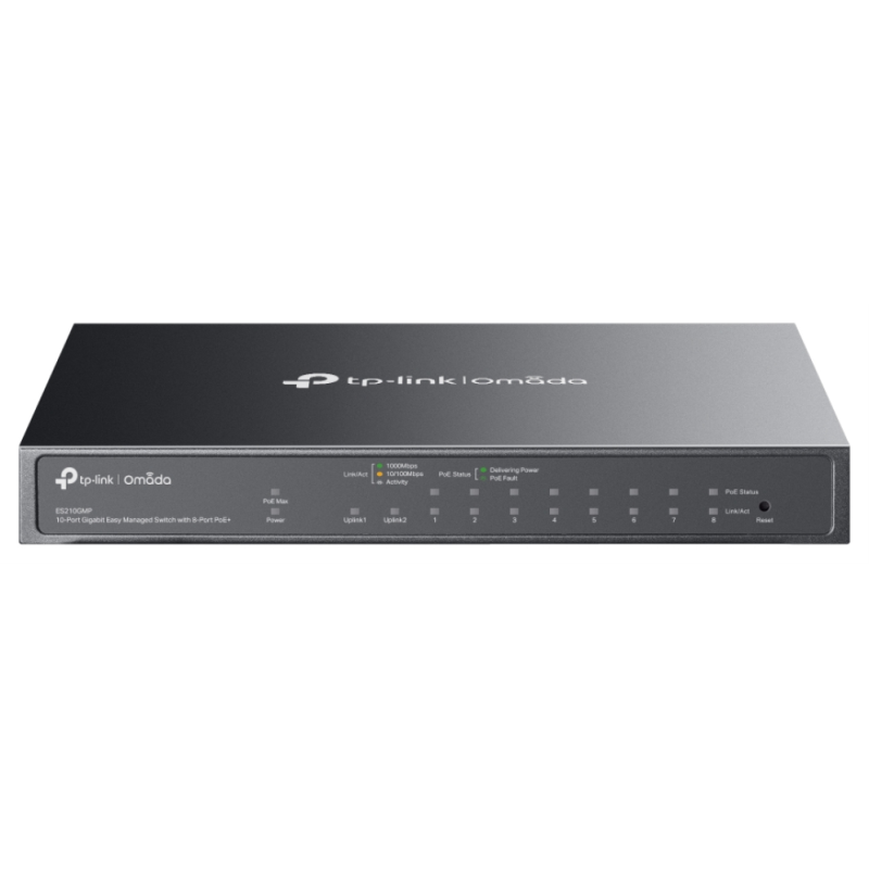 SWITCH TP LINK OMADA ES210GMP 8 PORT GIGA POE 1 PORT COMBO