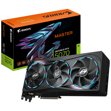 TARJETA GRAFICA GIGABYTE 5070 AERO OC 12GB NEGRO GDDR7