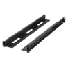 KIT CARRIL LANBERG RACK 19 DESLIZANTE 650 1090MM NEGRO